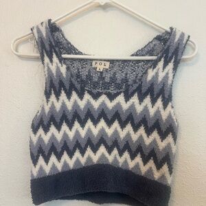 POL short sweater crop top size large